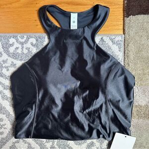 NWT 8 Satin Shine Padded Bra Racerback Tank *Wordmark - Lululemon